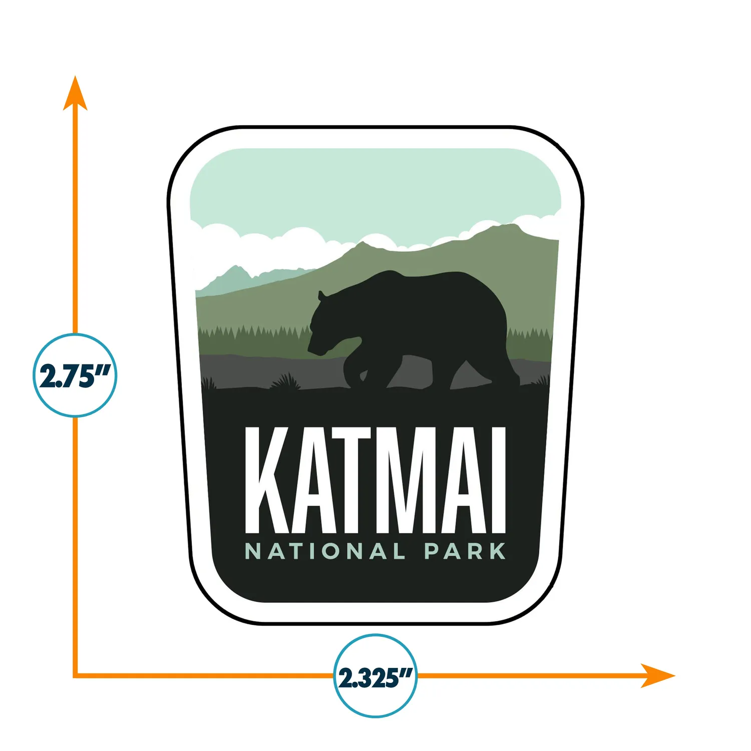 Vagabond Heart Katmai National Park klistermærke vinyl