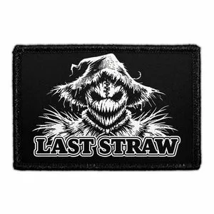 Pull Patch Last Straw Scarecrow patch velcro halloween