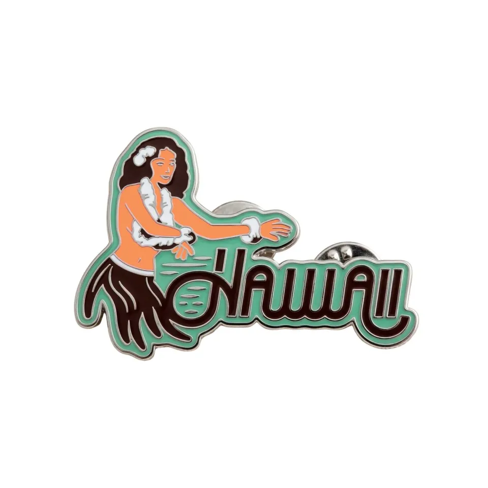 Vagabond Heart Hawaii Hula Girl emalje pin
