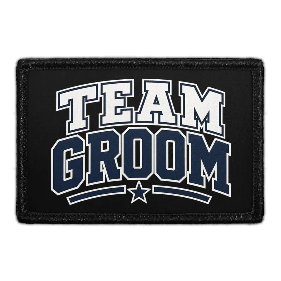 Pull Patch Team Groom patch velcro polterabend