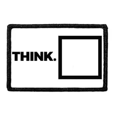 Pull Patch Think Outside The Box patch med velcro 76x51 mm
