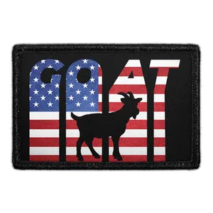 Pull Patch GOAT US Flag patch med velcro flag
