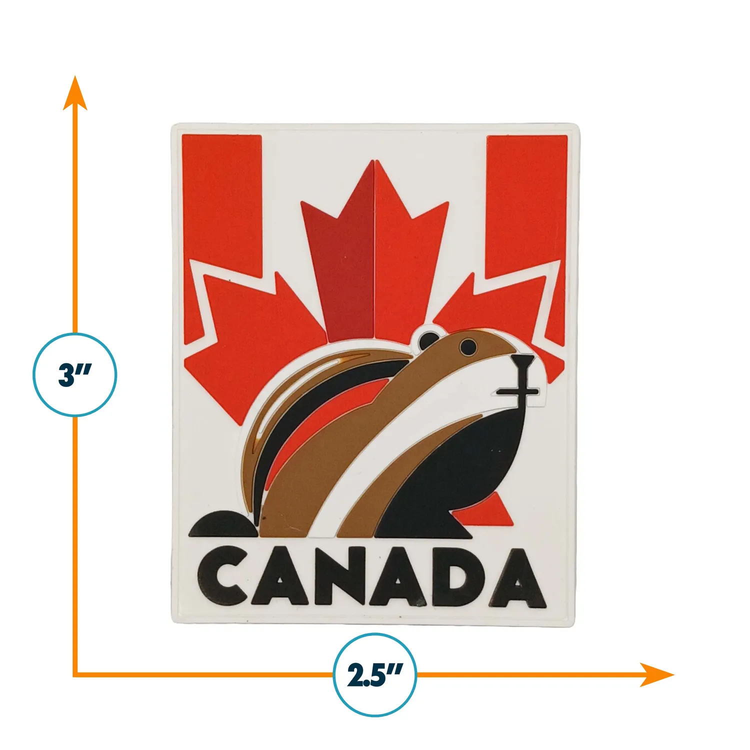 Vagabond Heart Canada køleskabsmagnet 3D gummi