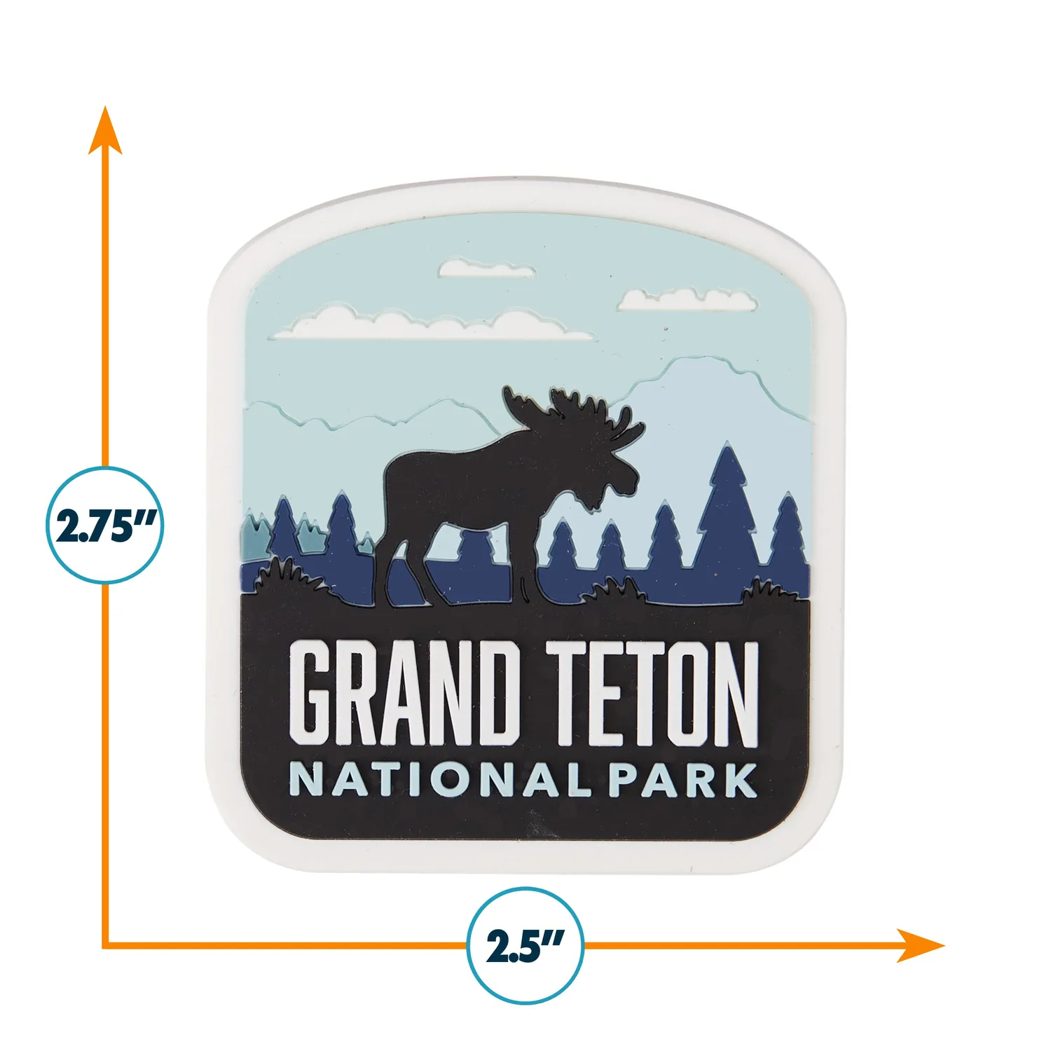 Vagabond Heart Grand Teton magnet PVC køleskab