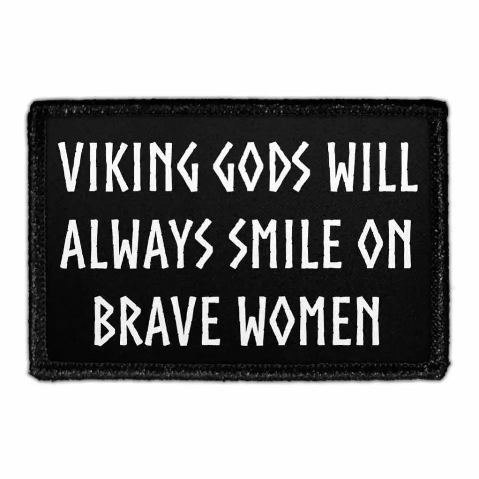 Pull Patch Brave Women Viking patch velcro