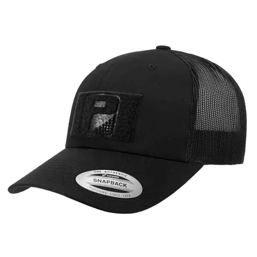 Pull Patch Trucker Curved Bill snapback kasket sort