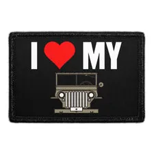 Pull Patch I Love My Off Road Vehicle patch velcro