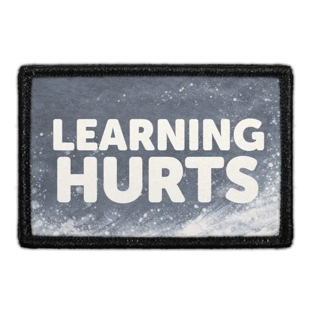 Pull Patch Learning Hurts patch 3x2 velcro sport