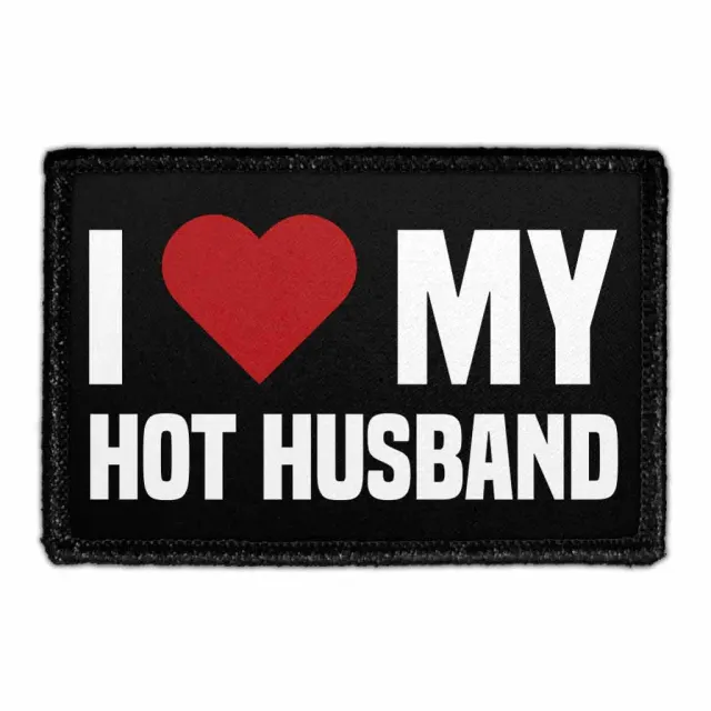 Pull Patch Hot Husband patch med velcro 1 stk kærlighed