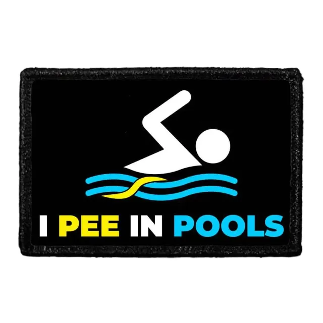 Pull Patch I Pee In Pools velcromærke 1 stk fræk