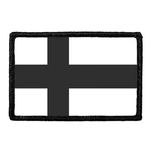 Pull Patch Finland Flag patch velcro sort hvid