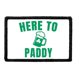 Pull Patch Here To Paddy Beer patch hvid