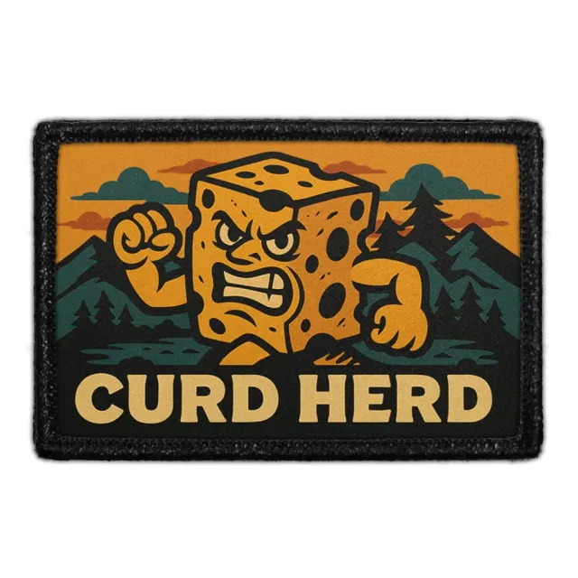 Pull Patch Curd Herd patch 1 stk med velcro