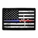 Pull Patch American Flag Lifeline Black and White Distressed patch velcro