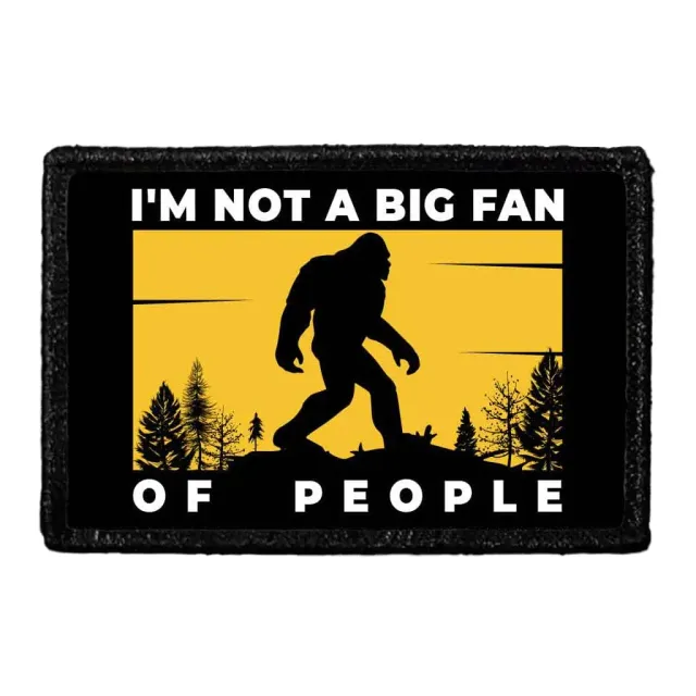Pull Patch Not A Big Fan People patch sjov tekst