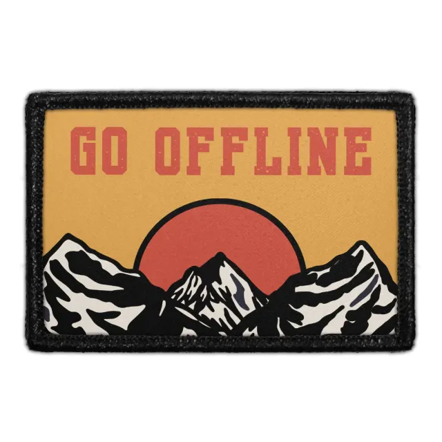 Pull Patch Go Offline patch 7,6x5 cm friluft