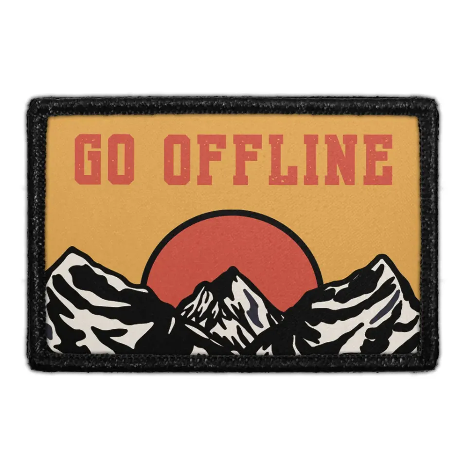 Pull Patch Go Offline patch 7,6x5 cm friluft