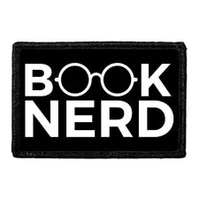 Pull Patch Book Nerd patch velcro aftagelig