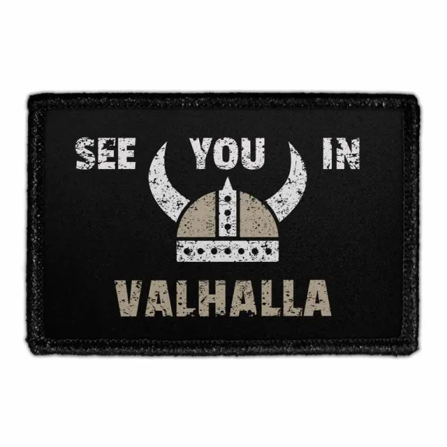 Pull Patch See You In Valhalla patch 76x51 mm velcro
