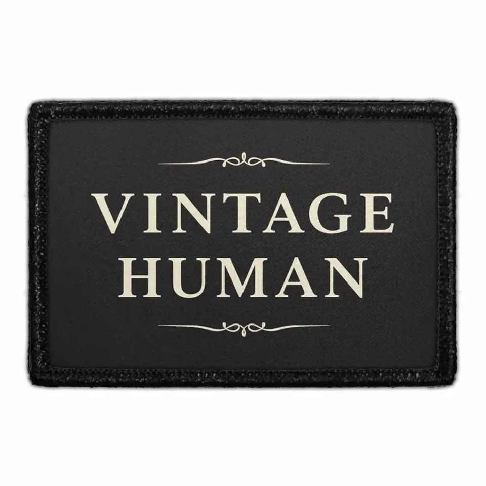 Pull Patch Vintage Human patch 3x2 sjov