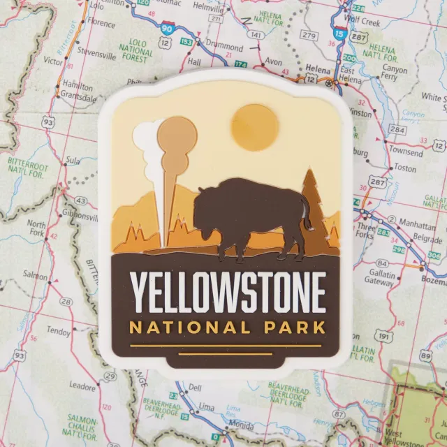 Vagabond Heart Yellowstone køleskabsmagnet 70x57 mm PVC