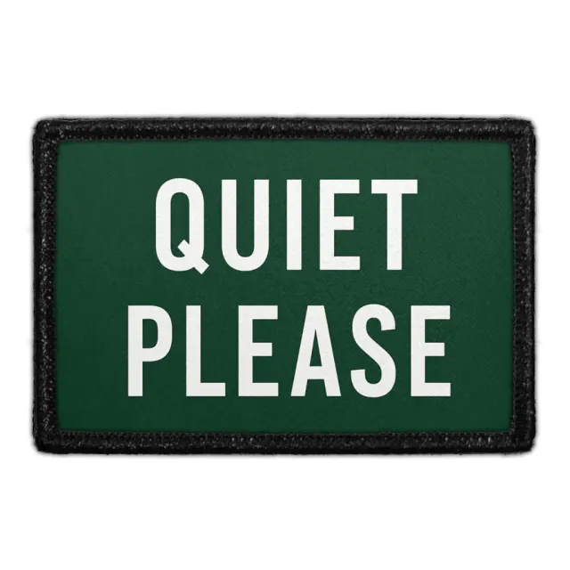 Pull Patch Quiet Please patch 3x2 velcro golf