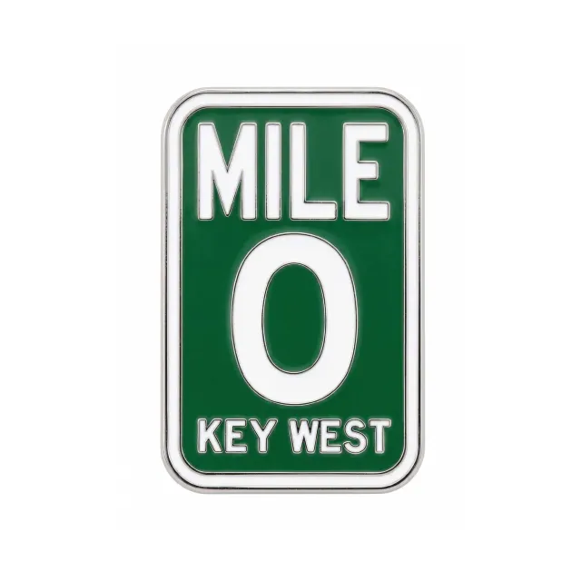 Vagabond Heart Key West Mile 0 emaljepin Florida