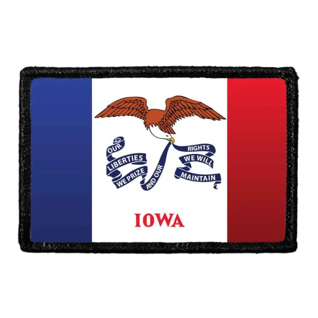 Pull Patch Iowa State Flag Color patch i farve