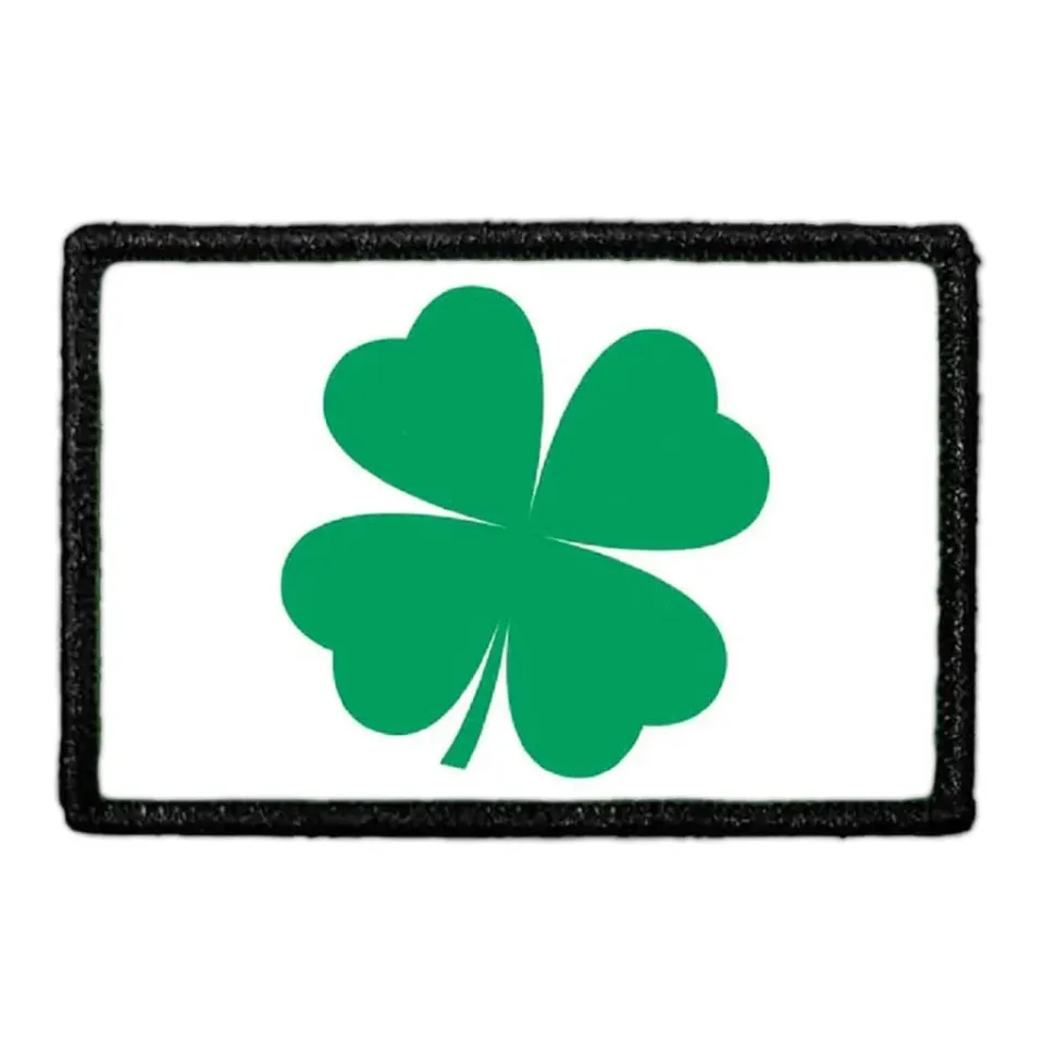 Pull Patch Four Leaf Clover Green patch velcro