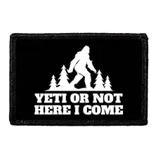 Pull Patch Yeti Or Not Here I Come patch med velcro