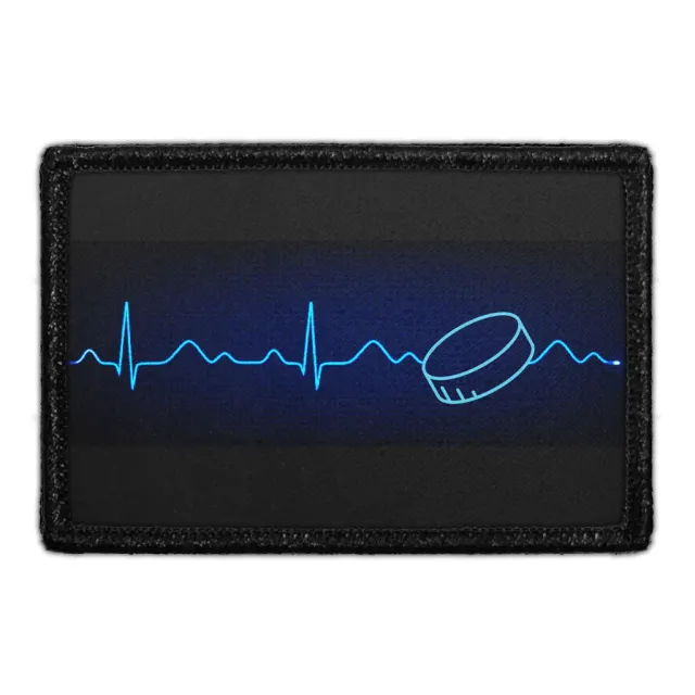 Pull Patch Hockey Heartbeat Blue patch 76x51 mm blå