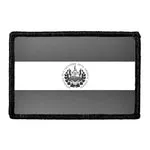 Pull Patch El Salvador Flag Black and White patch velcro