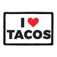 Pull Patch I Love Tacos patch 76x51 mm mad