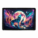 Pull Patch Forest Wolves Moon patch med velcro