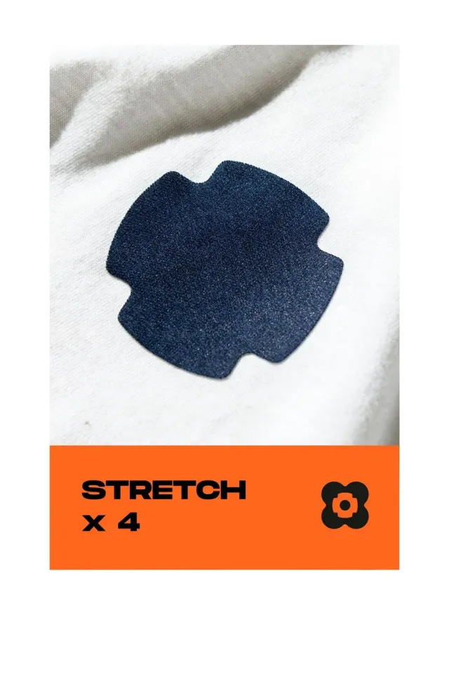 FabPatch Stretch Jeans stoflapper 4-pak denim
