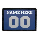 Pull Patch Customizable Jersey patch blå/sølv/hvid egen tekst
