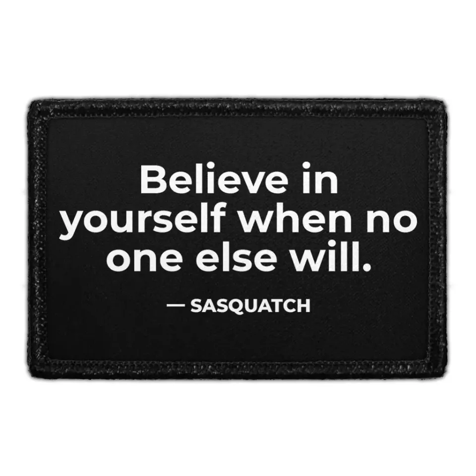 Pull Patch Sasquatch Believe velcropatch 76x51 mm motiv