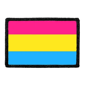 Pull Patch Pansexual Pride Flag velcropatch 76x51 mm
