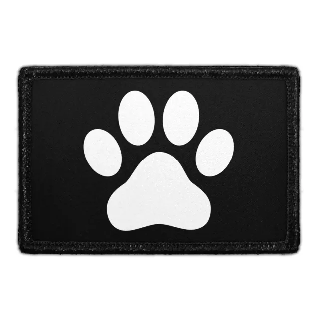 Pull Patch Paw Print patch med velcro pote