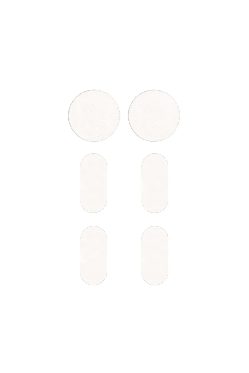 FabPatch Blank tekstillapper 6 stk hvide tegnbare