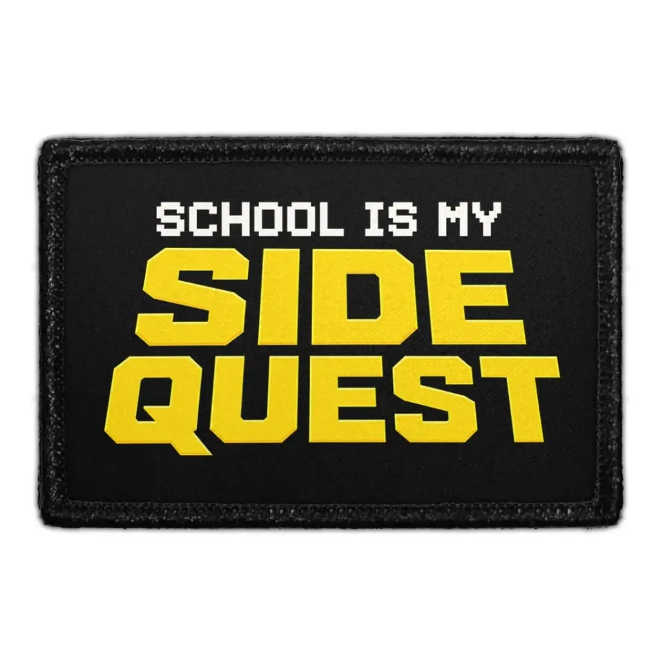 Pull Patch School Is My Side Quest patch med velcro gamer