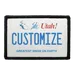 Pull Patch Utah License Plate patch nummerplade tilpasbar