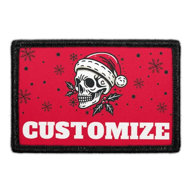 Pull Patch Christmas Skull patch jul med navn