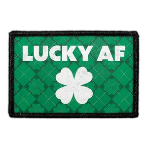 Pull Patch Lucky AF patch med velcro sort
