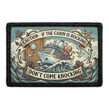 Pull Patch Caution Cabin patch 76x51 mm krydstogt