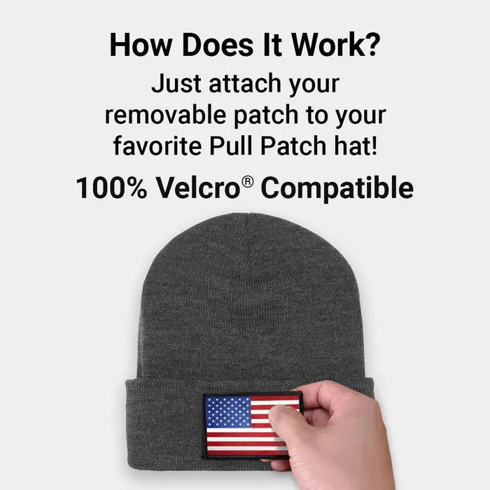 Pull Patch Premium Beanie Flexfit hue mørkegrå