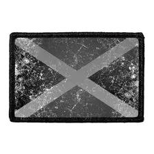 Pull Patch Jamaica Flag patch sort-hvid velcro