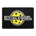 Pull Patch Pickleball 8-Bit patch gul med velcro