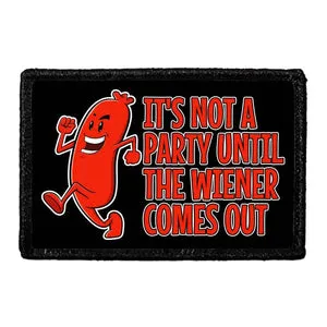 Pull Patch Wiener Comes Out patch med velcro 3x2"