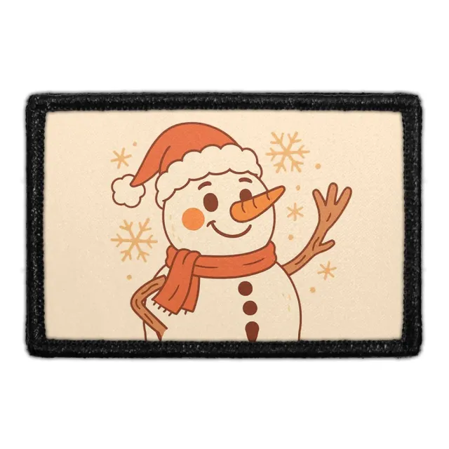 Pull Patch Snowman Santa Hat patch velcro jul
